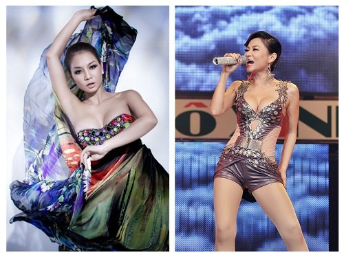 Thu Minh cũng không nằm ngoài "mốt" khoe hình ảnh ngực đẹp đang thịnh hành trong giới showbiz Việt