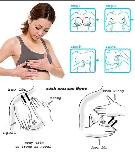 Cách massage làm ngực săn chắc đơn giản